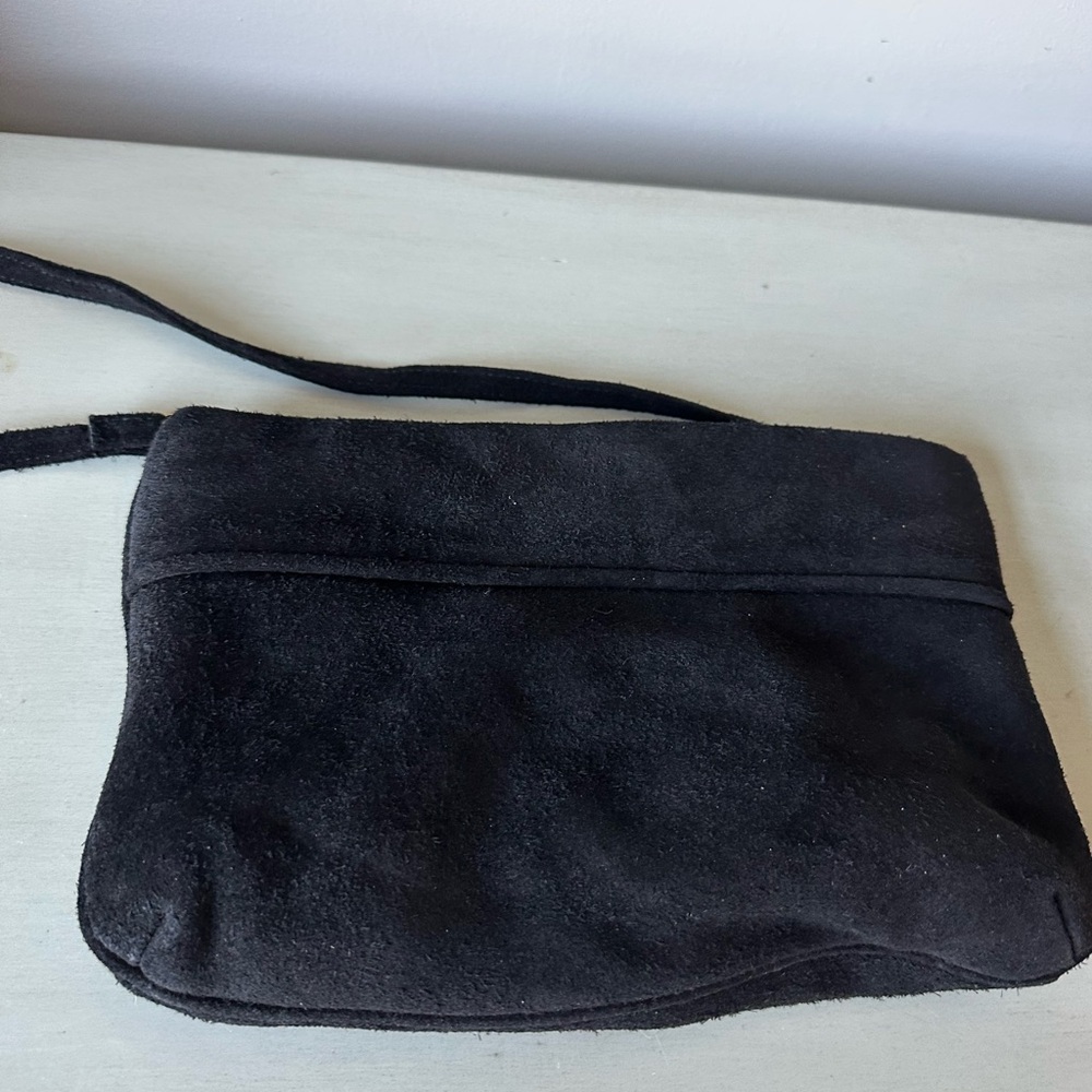 Vintage suede cross body purse